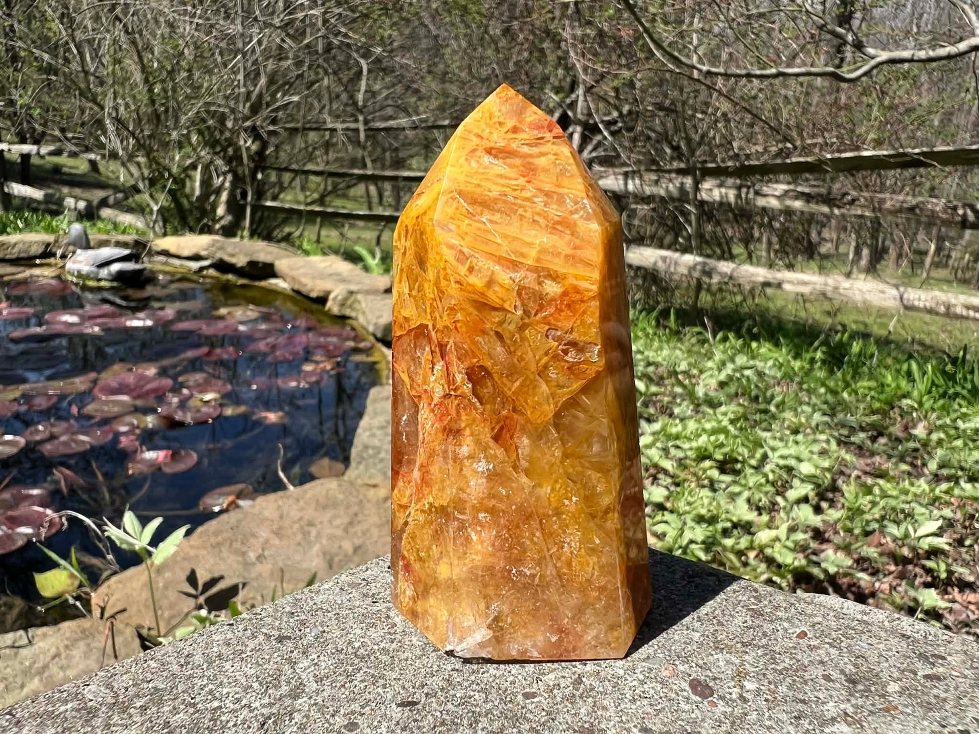 Hematoid Quartz Tower - Gem Realm 