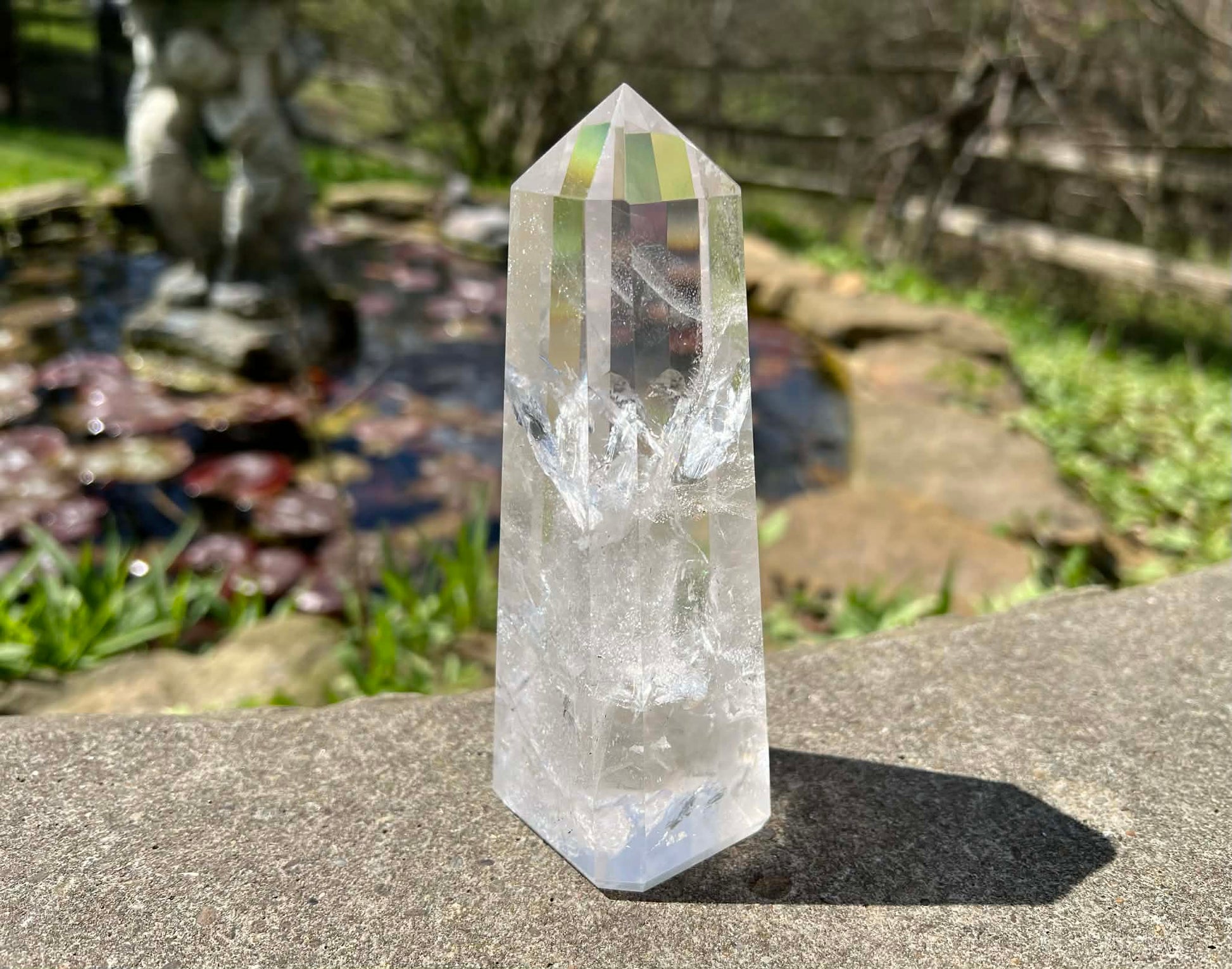 Quartz Crystal Tower ~ Large Obelisk - Gem Realm 