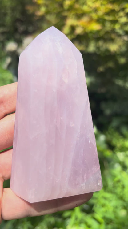 Rose Quartz Tower ~ Large