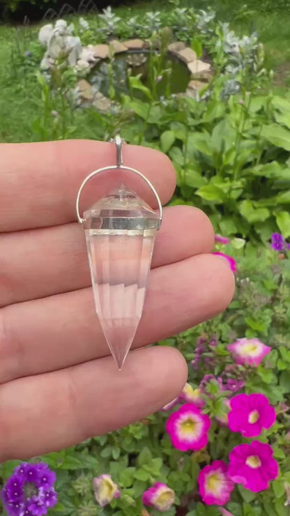 Quartz Crystal Vogel Pendant