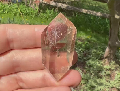 Citrine Double Terminated Polished Point ~ Rutilated