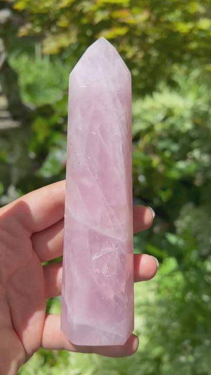 Rose Quartz Tower ~ Large