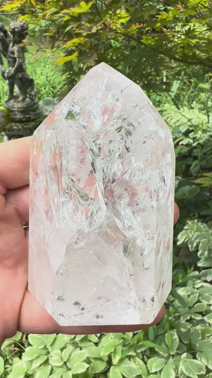 Fire & Ice Quartz Tower ~ Large