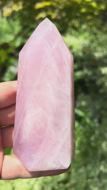 Rose Quartz Tower ~ Large