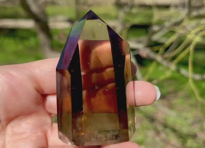 Smoky Citrine Phantom Quartz Tower