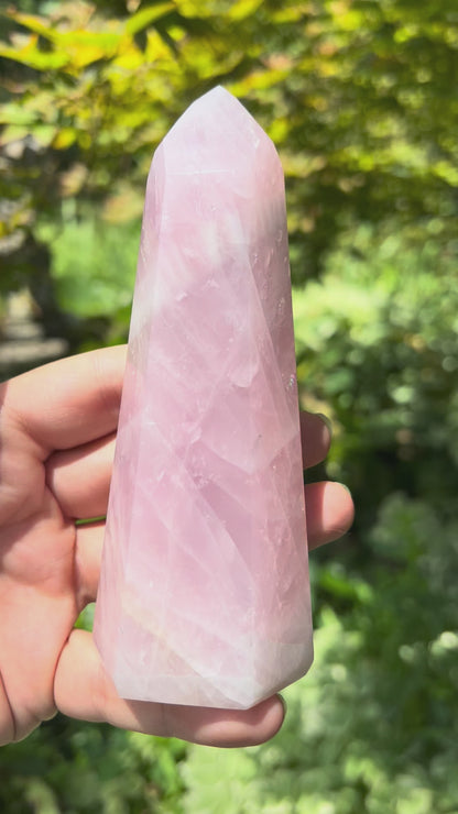 Rose Quartz Tower ~ Large
