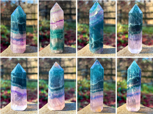 Rainbow Fluorite ~ Blue and Purple