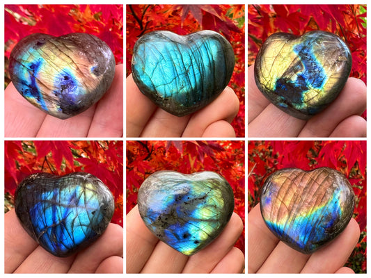 Labradorite Hearts