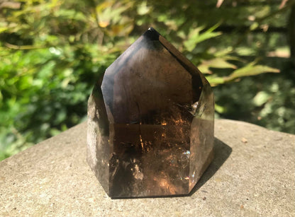 Smoky Garden Quartz Tower with Rainbows