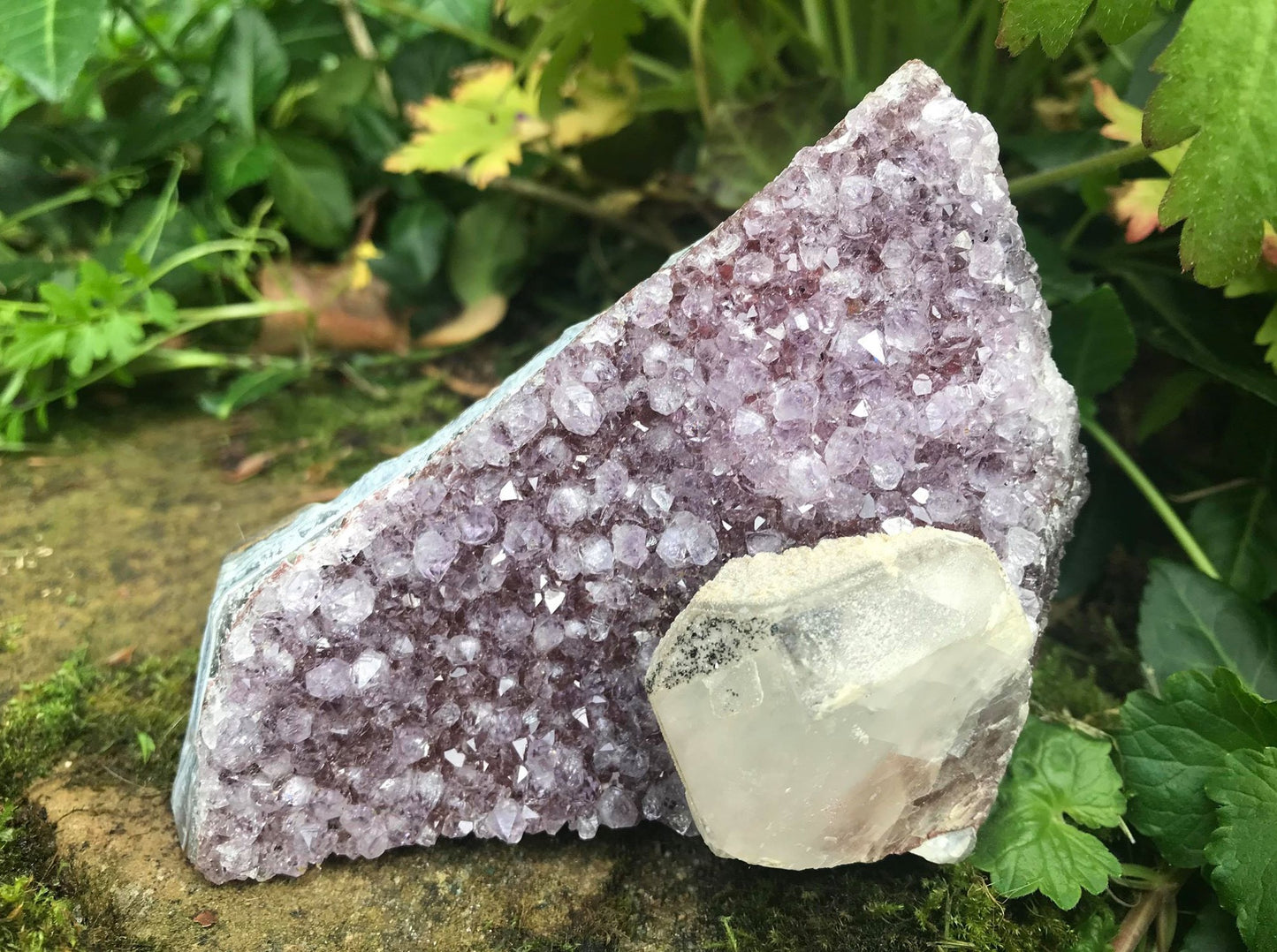 Amethyst with Calcite Specimen ~ Uruguay - Gem Realm 