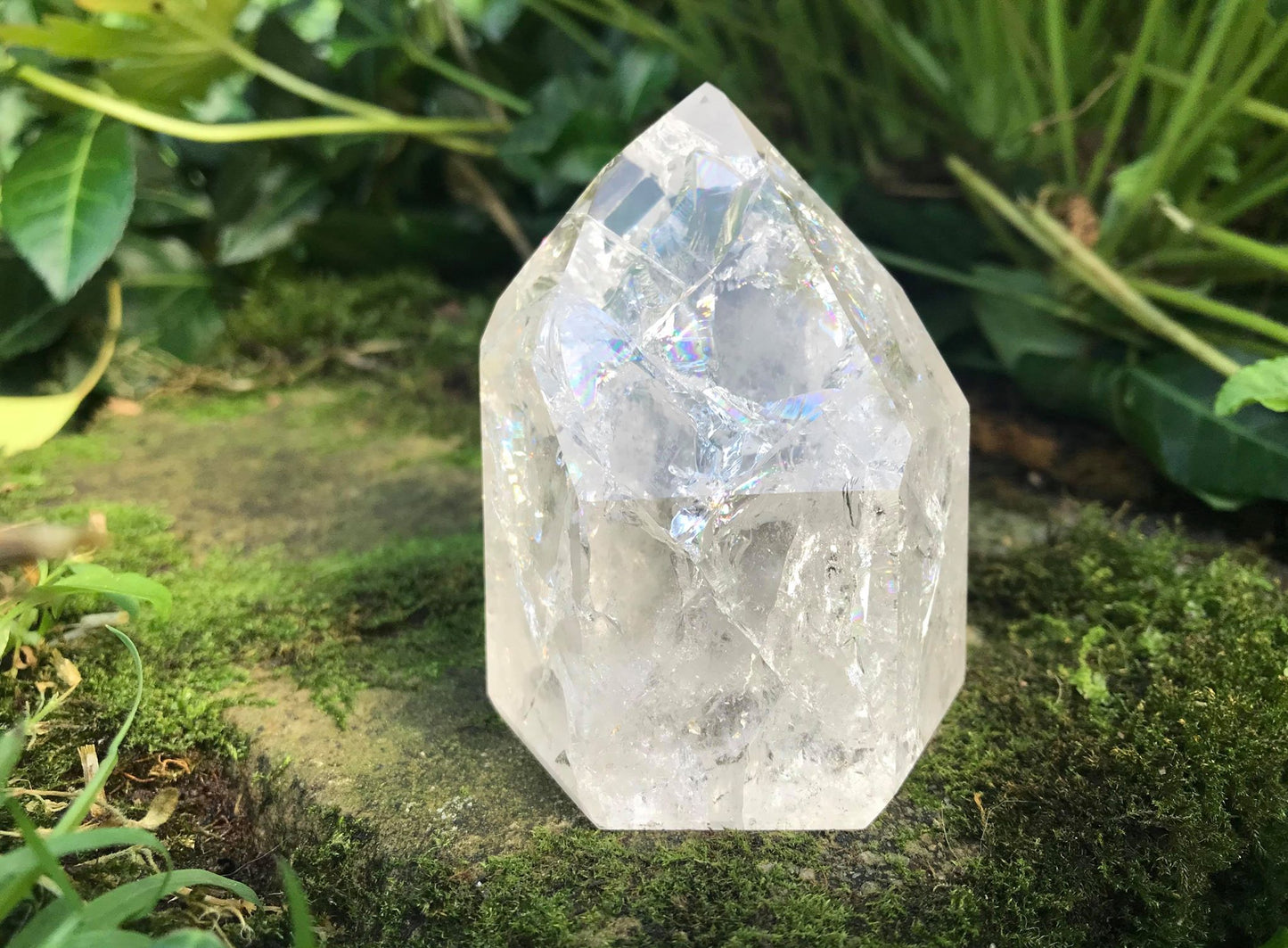 Fire & Ice Quartz Tower ~ Large - Gem Realm 