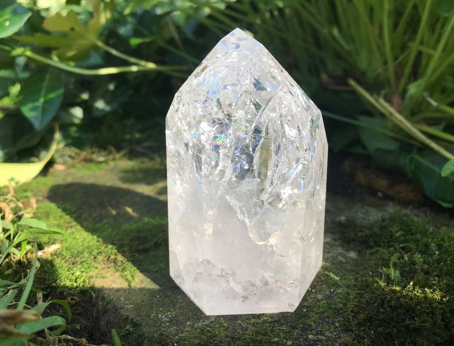 Fire & Ice Quartz Tower ~ Large - Gem Realm 