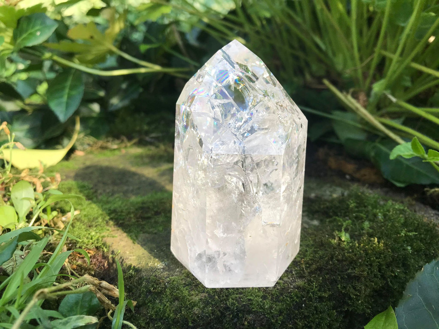 Fire & Ice Quartz Tower ~ Large - Gem Realm 