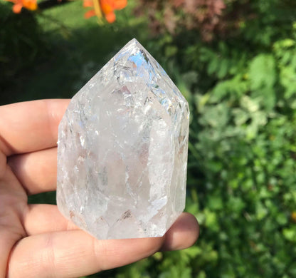 Fire & Ice Quartz Tower ~ Large - Gem Realm 