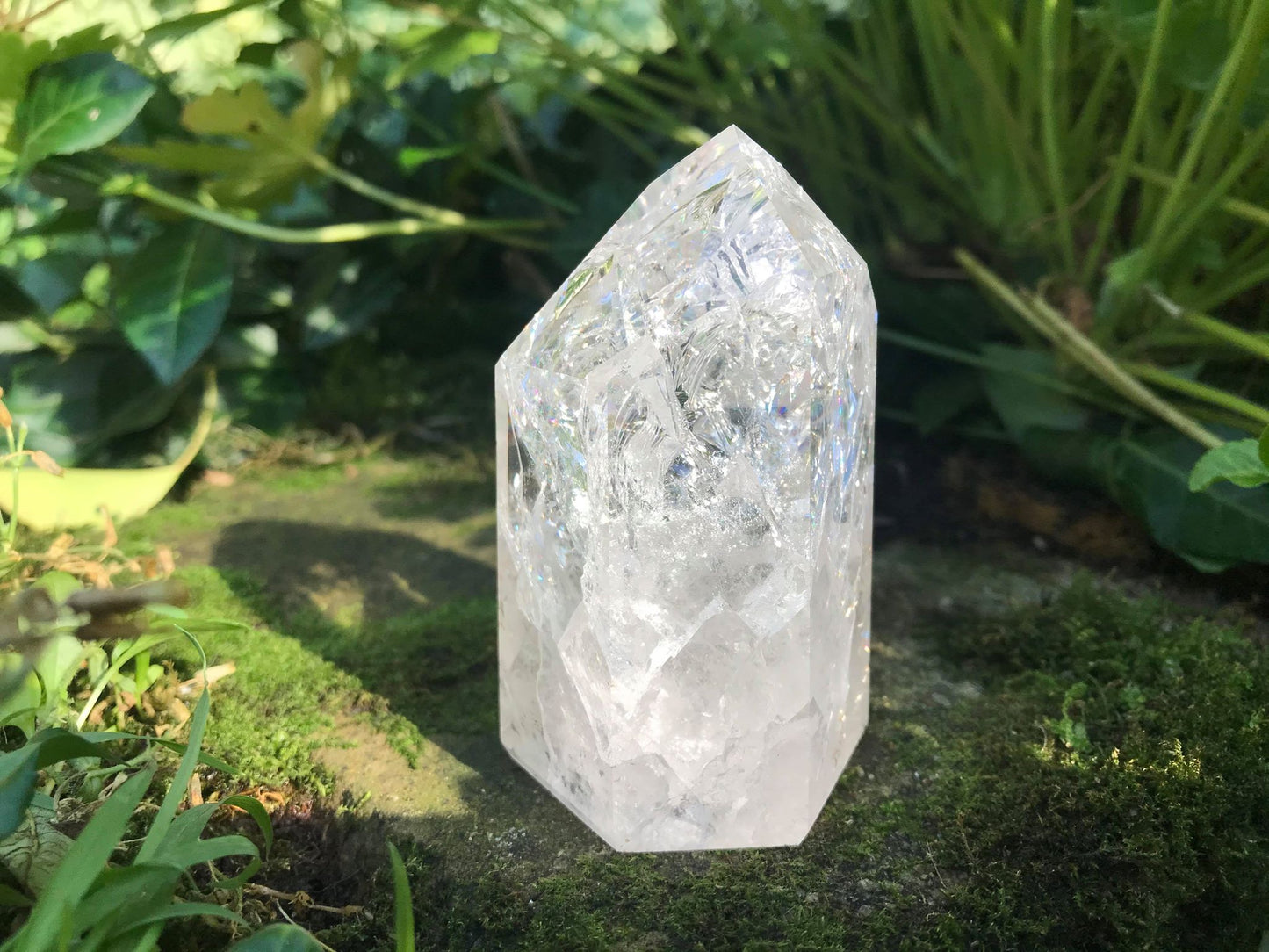 Fire & Ice Quartz Tower ~ Large - Gem Realm 