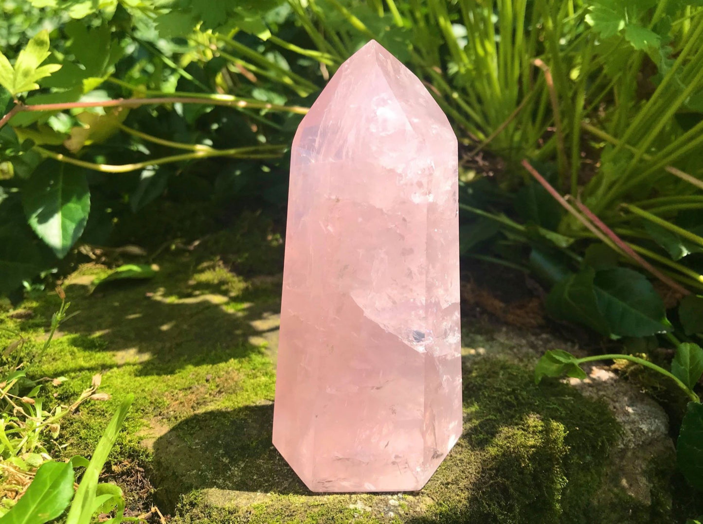 Rose Quartz Tower ~ Large - Gem Realm 