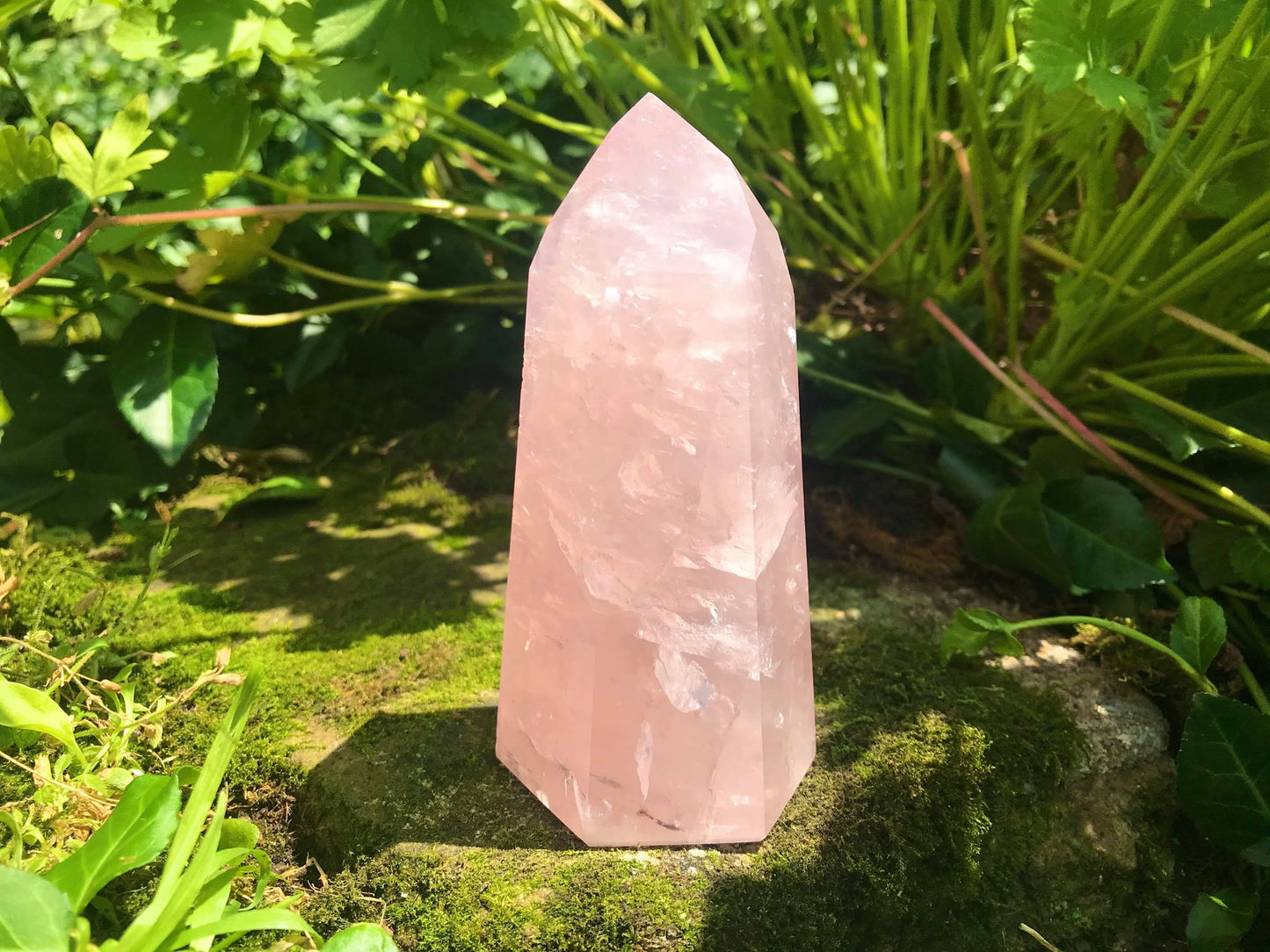 Rose Quartz Tower ~ Large - Gem Realm 