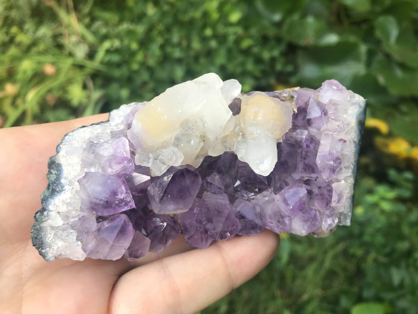 Amethyst with Calcite Specimen ~ Uruguay - Gem Realm 