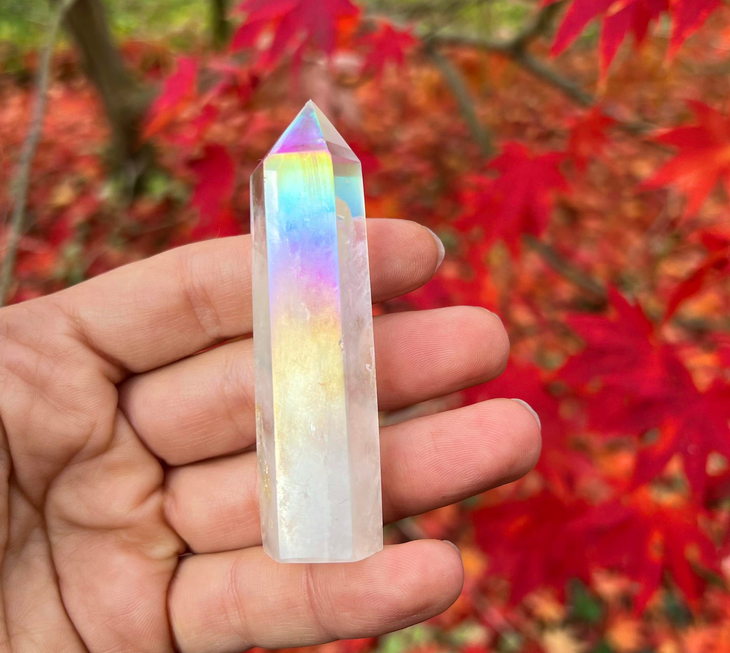 Angel Aura Quartz Crystal Tower