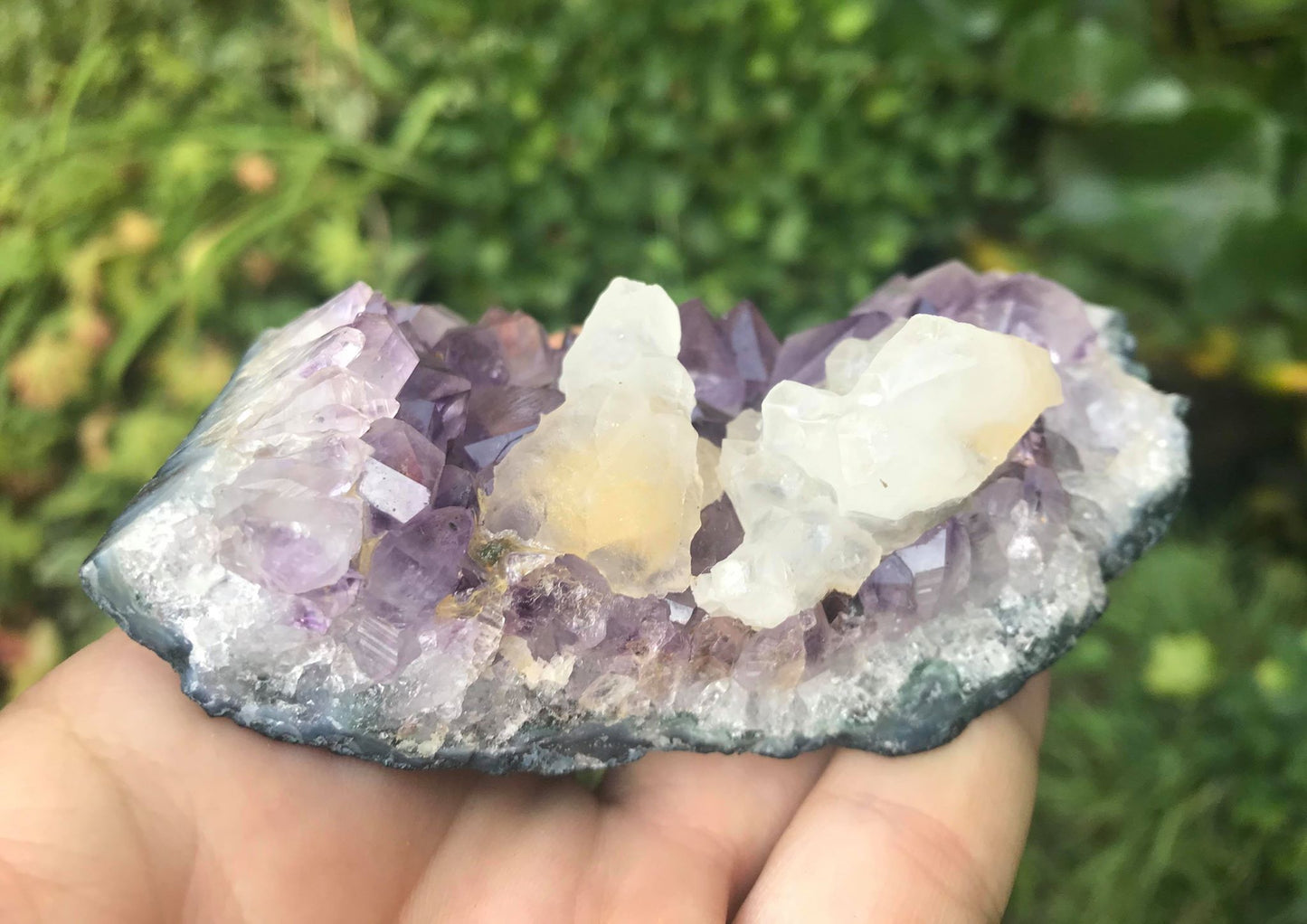 Amethyst with Calcite Specimen ~ Uruguay - Gem Realm 