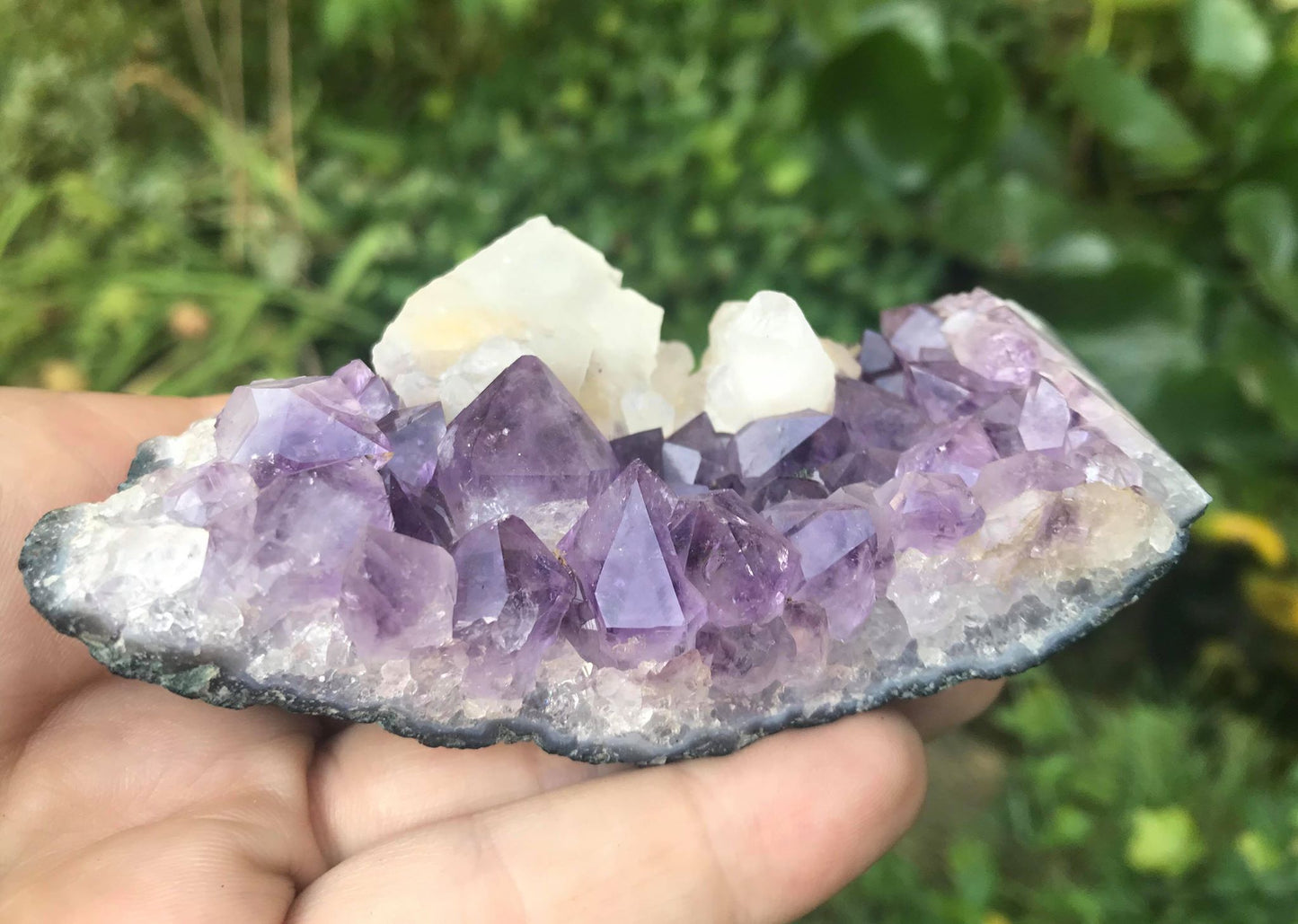 Amethyst with Calcite Specimen ~ Uruguay - Gem Realm 