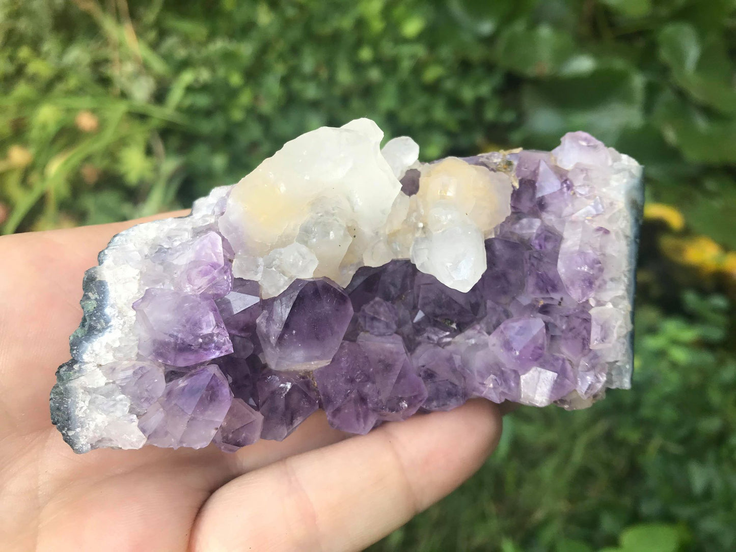 Amethyst with Calcite Specimen ~ Uruguay - Gem Realm 