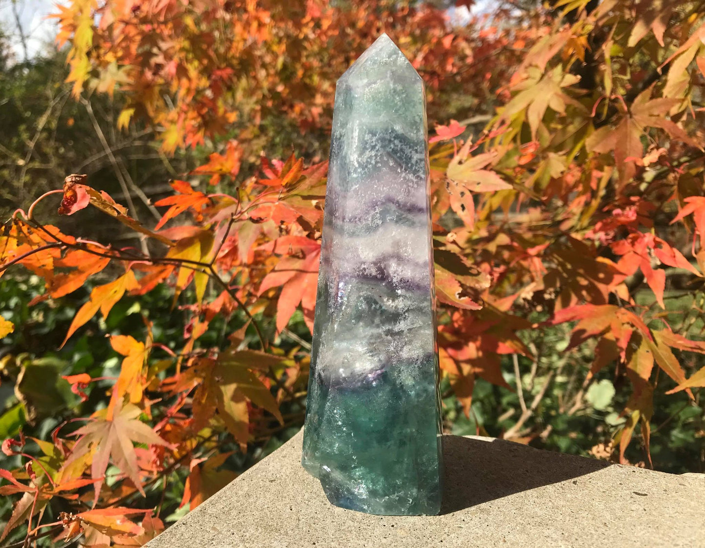 Rainbow Fluorite Tower ~ Extra Large