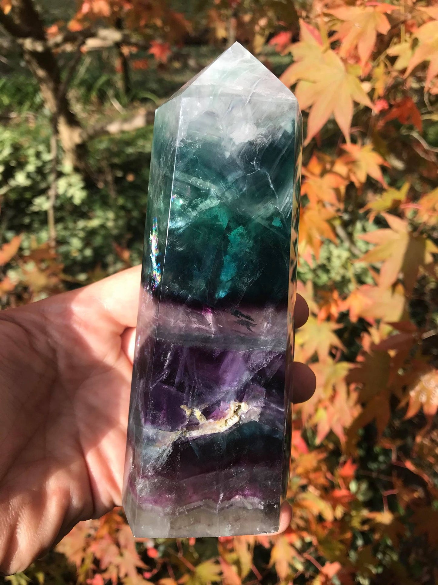 Rainbow Fluorite Tower ~ Extra Large