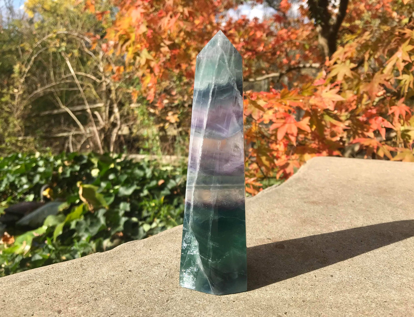 Rainbow Fluorite Tower ~ Extra Large