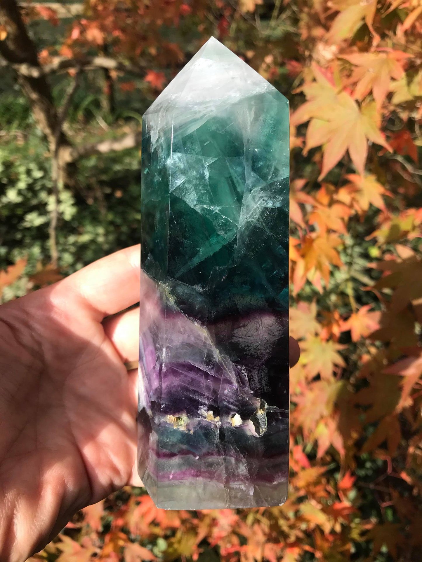 Rainbow Fluorite Tower ~ Extra Large