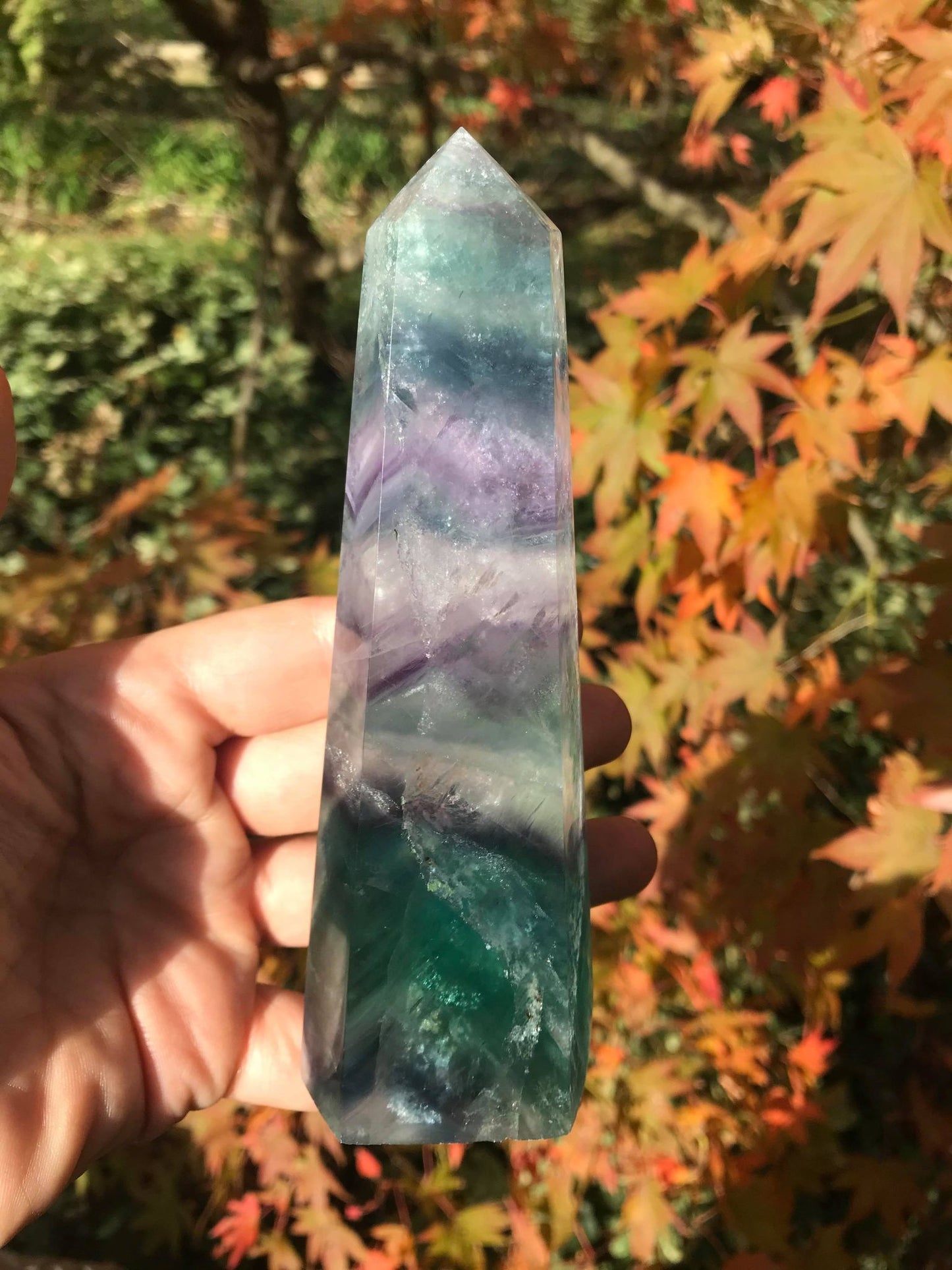 Rainbow Fluorite Tower ~ Extra Large