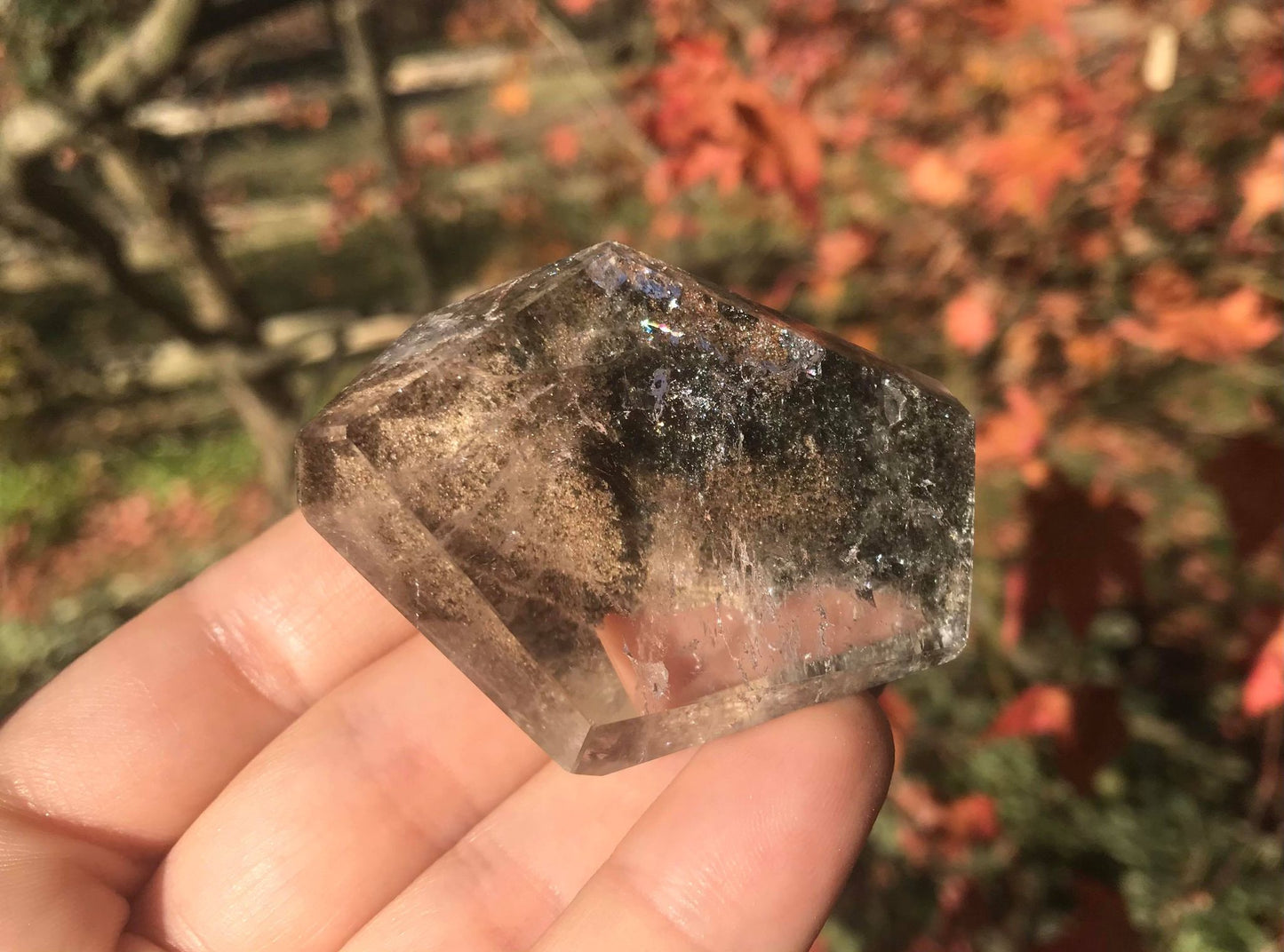 Garden Quartz Quartz Double Freeform Point