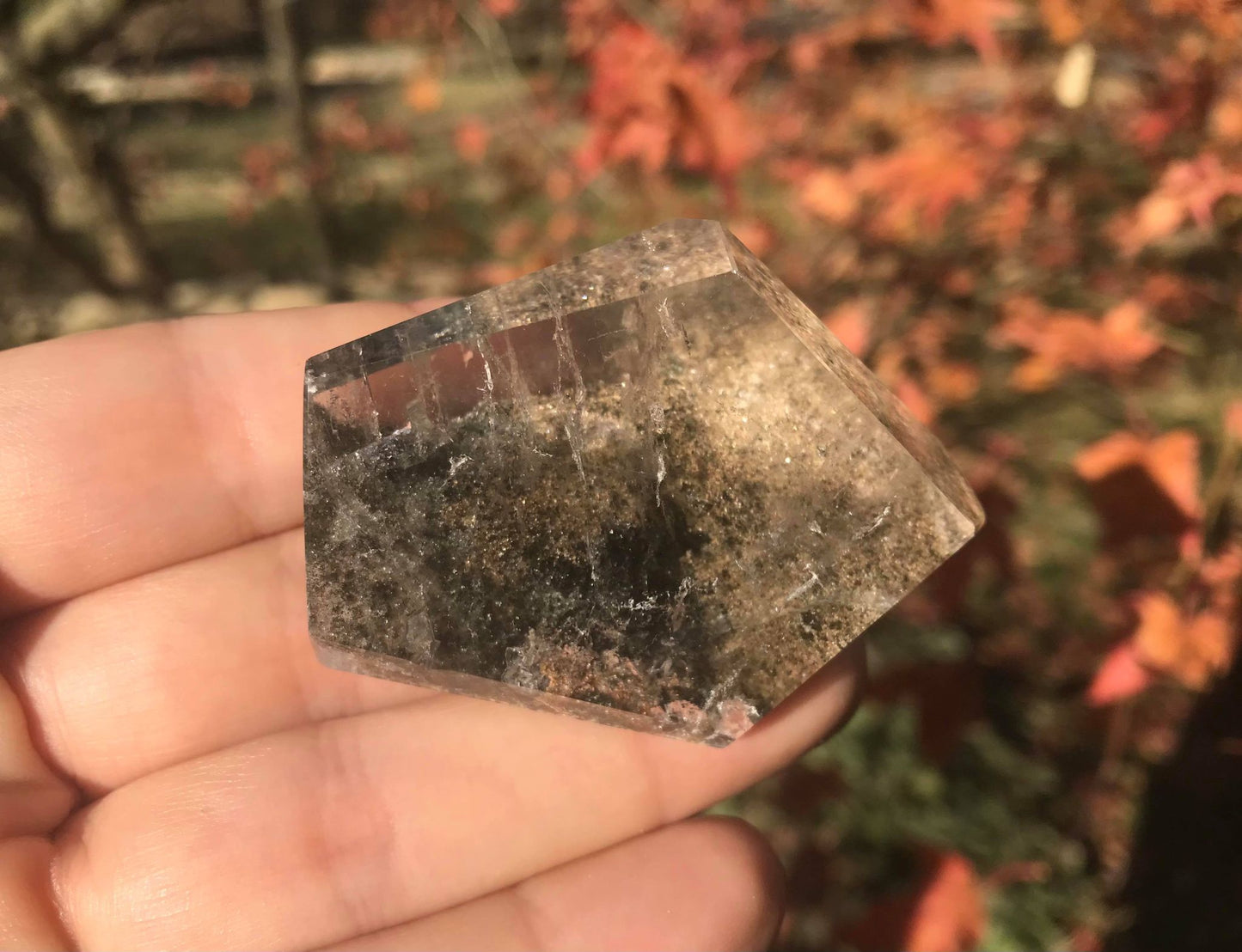 Garden Quartz Quartz Double Freeform Point