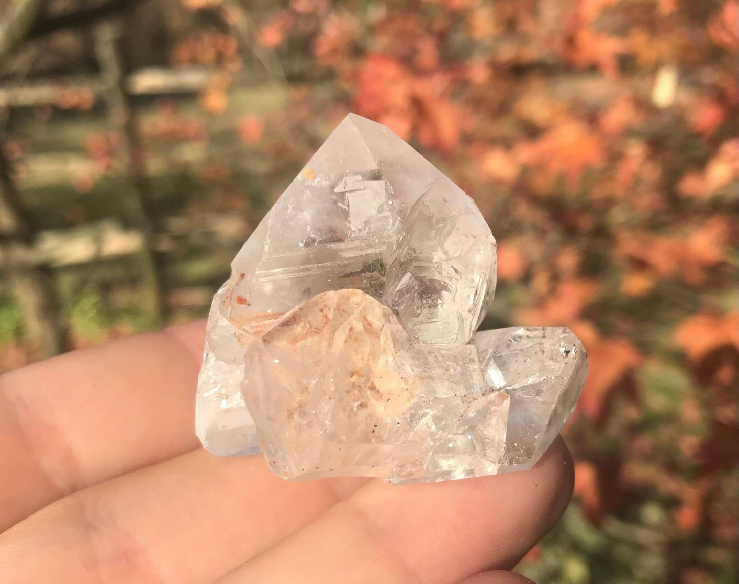 Hematite Quartz Point