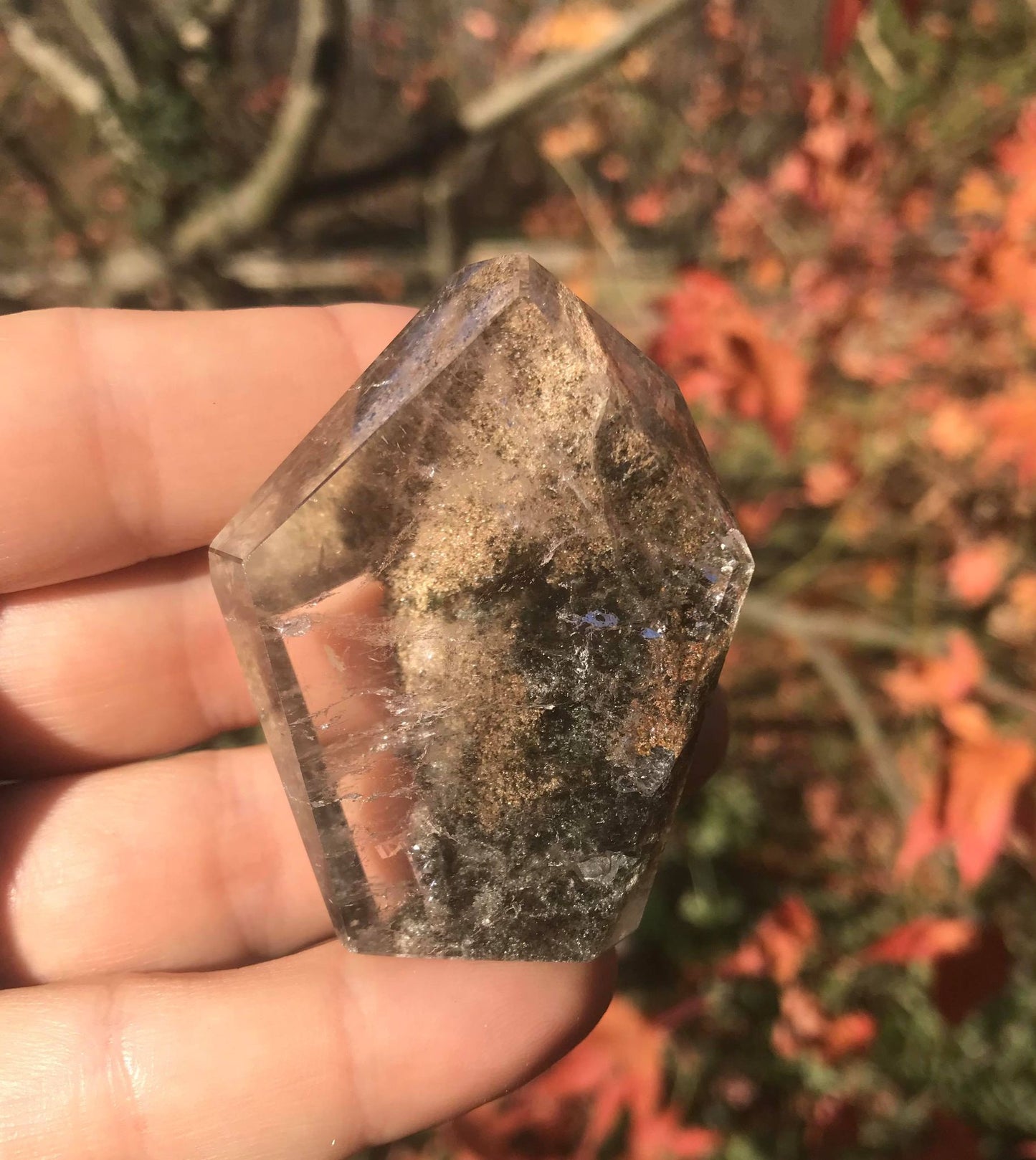 Garden Quartz Quartz Double Freeform Point