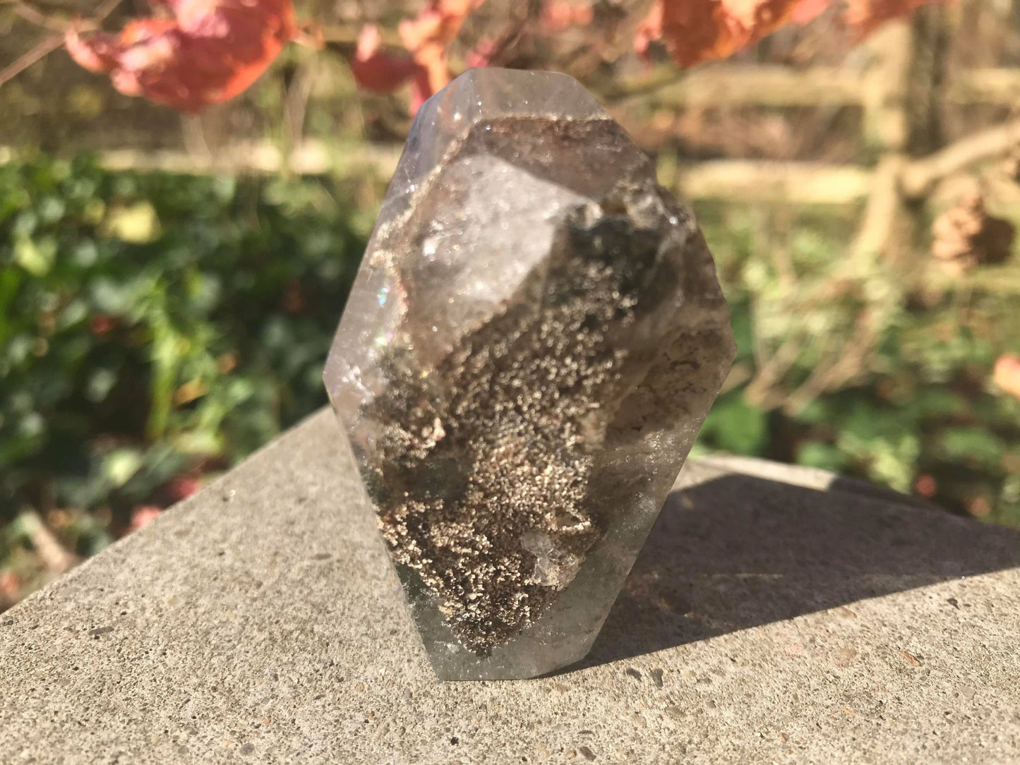 Garden Quartz Quartz Double Freeform Point