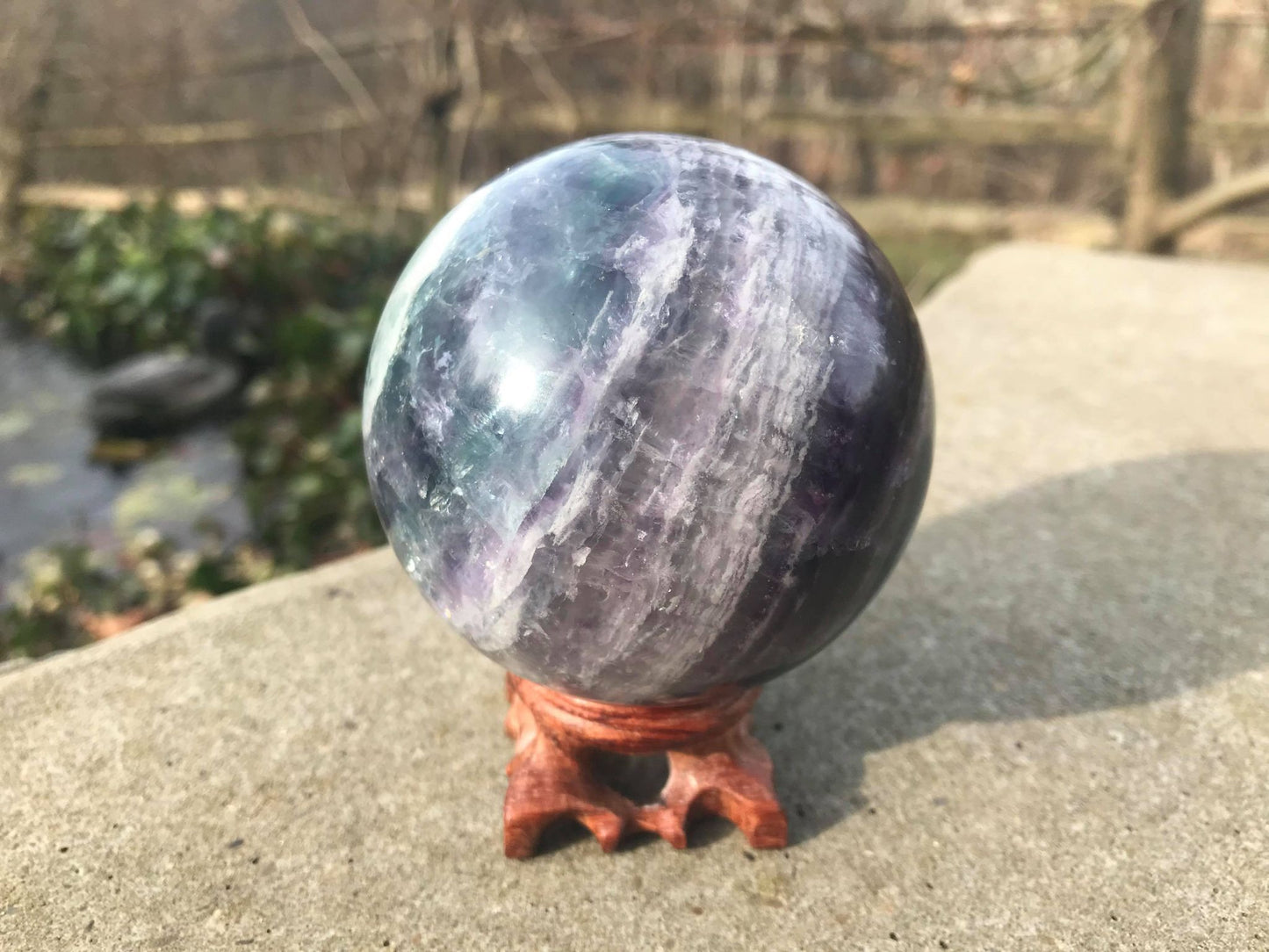 Rainbow Fluorite Sphere ~ Large