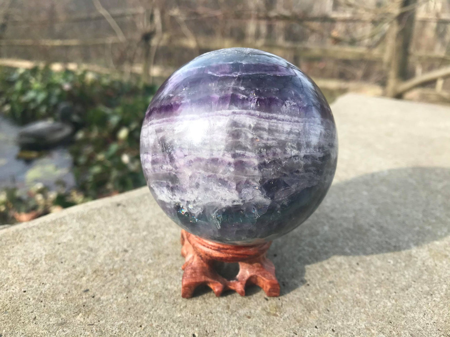 Rainbow Fluorite Sphere ~ Large