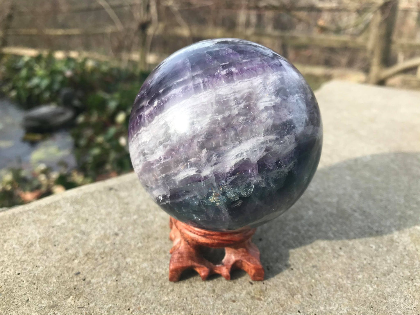 Rainbow Fluorite Sphere ~ Large