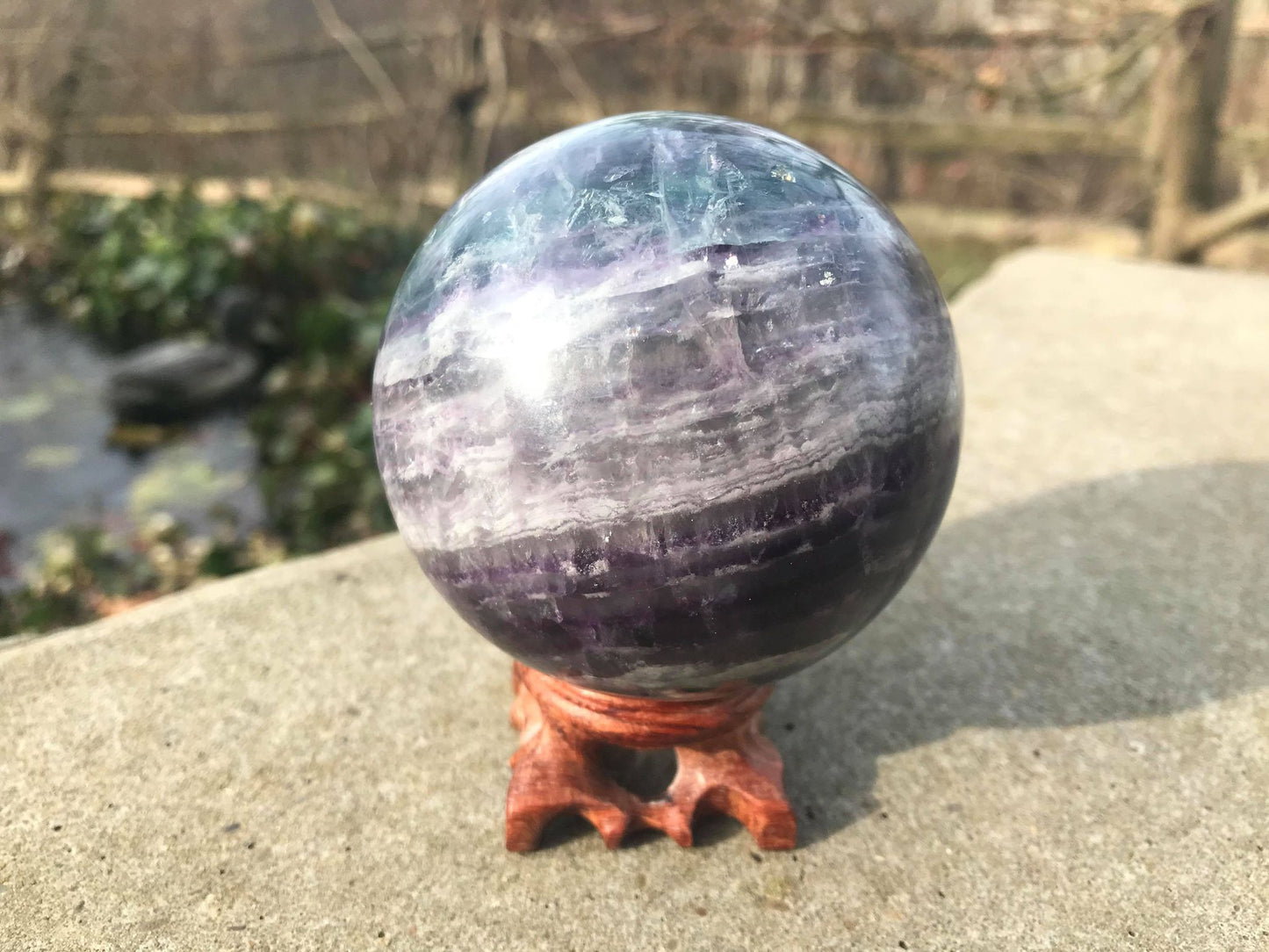 Rainbow Fluorite Sphere ~ Large
