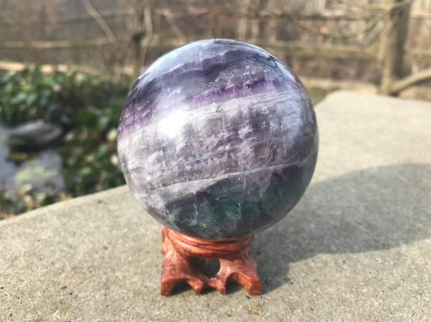 Rainbow Fluorite Sphere ~ Large