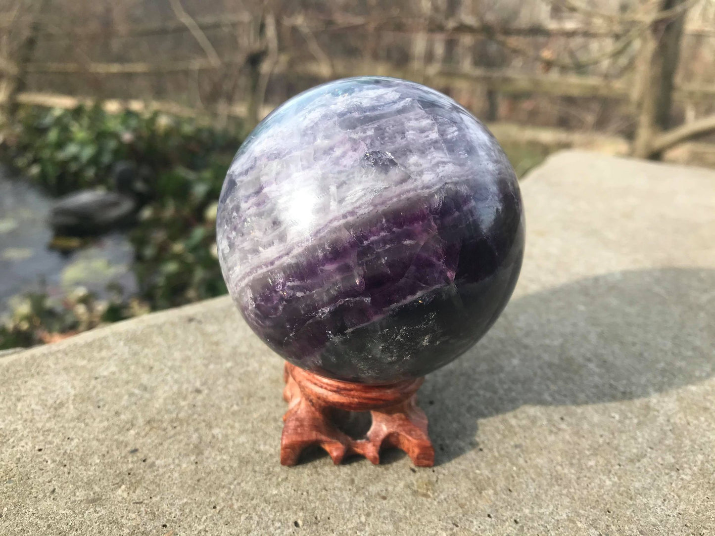 Rainbow Fluorite Sphere ~ Large