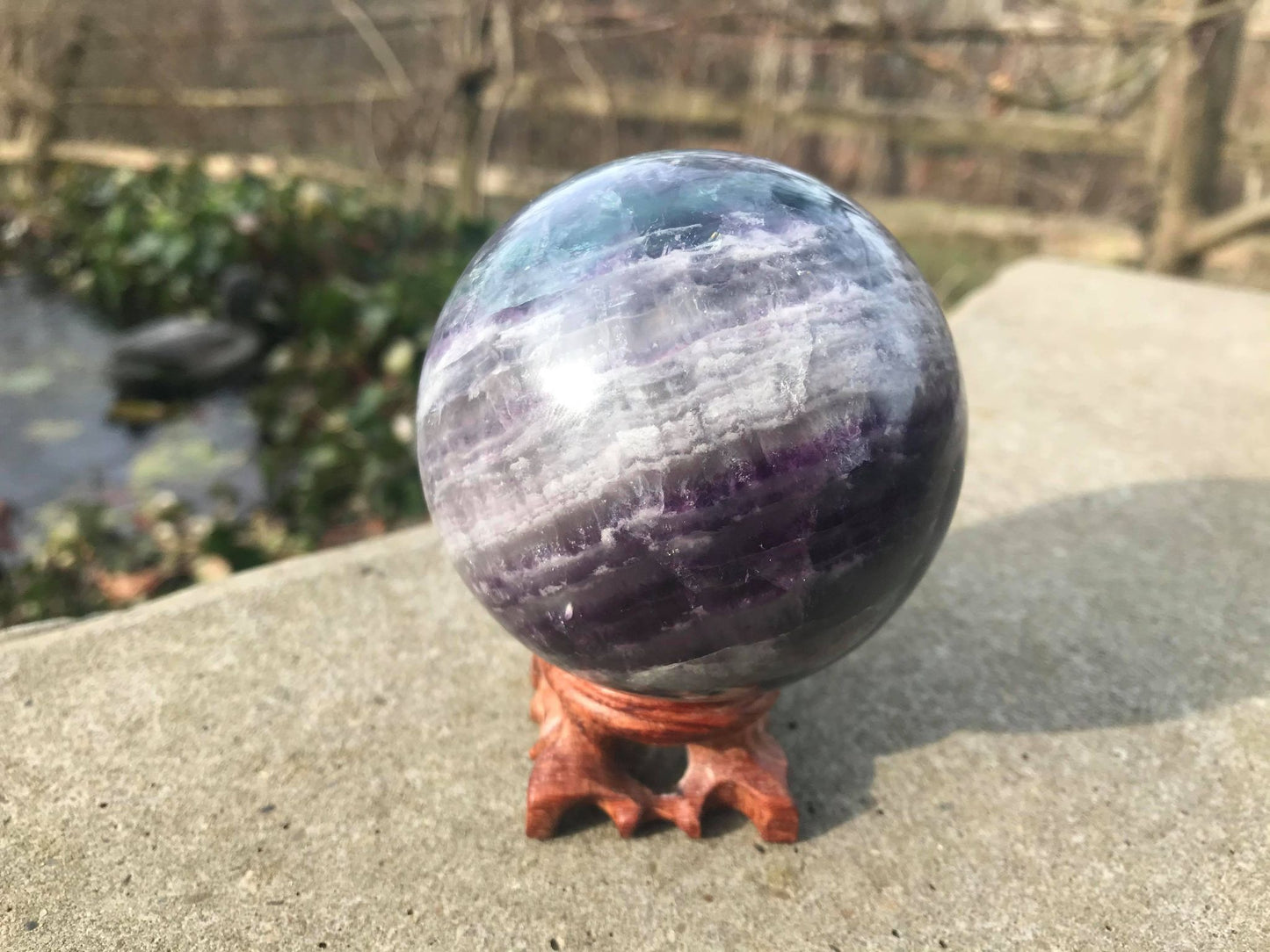 Rainbow Fluorite Sphere ~ Large