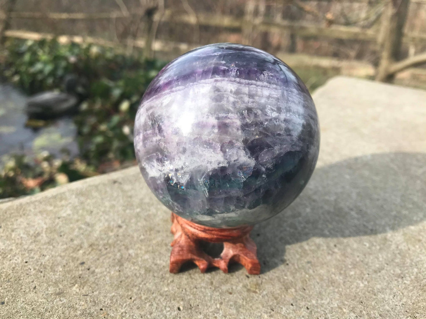 Rainbow Fluorite Sphere ~ Large