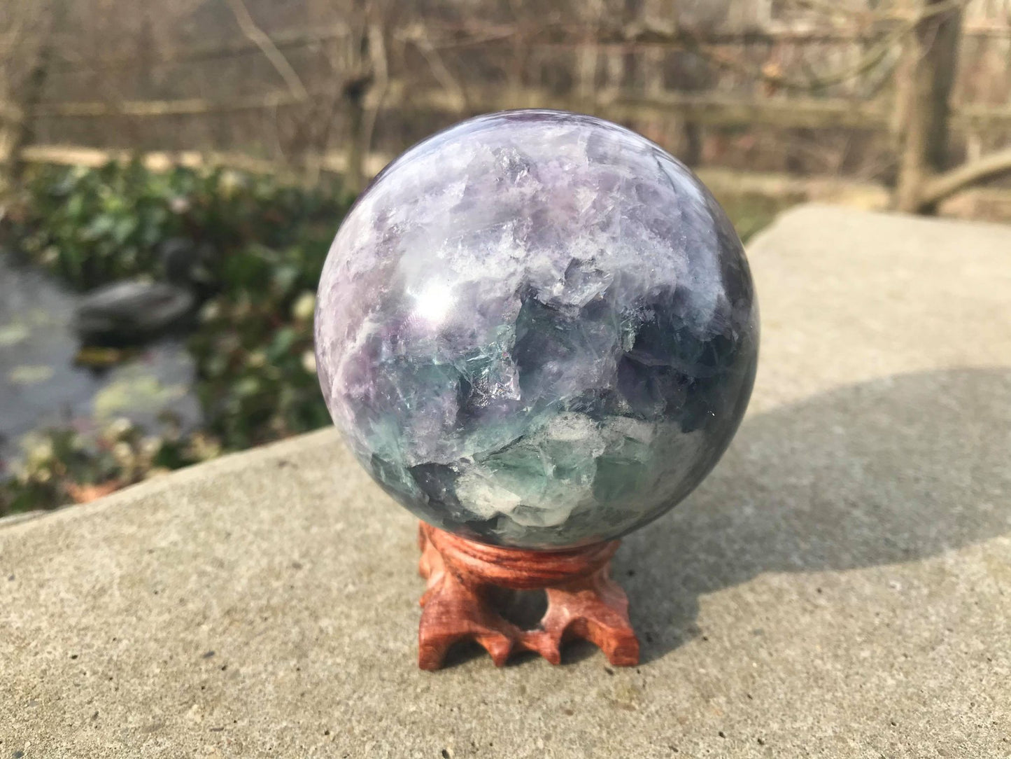 Rainbow Fluorite Sphere ~ Large