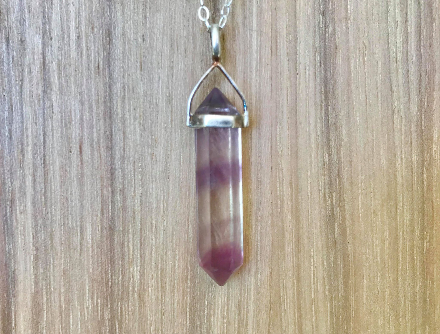 Rainbow Fluorite Pendant - Gem Realm 