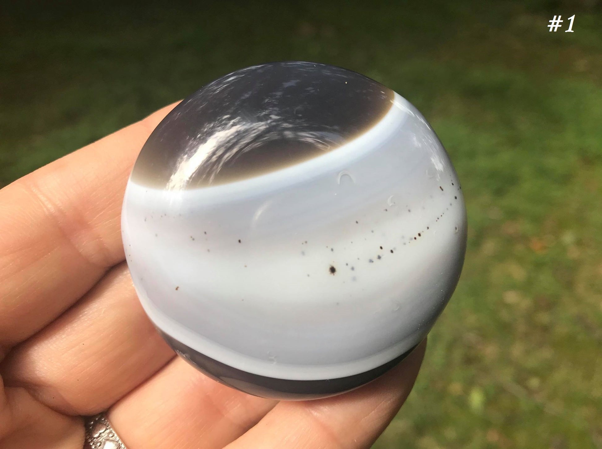 Banded Agate Palm Stones - Gem Realm 