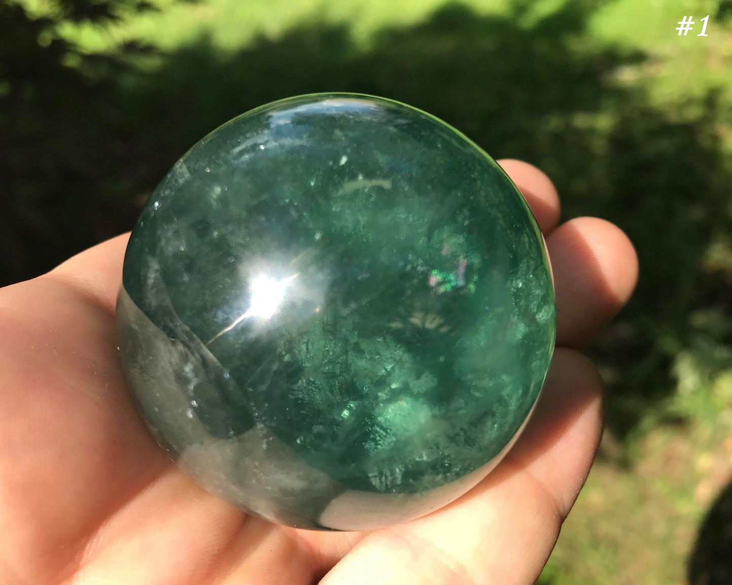 Green Fluorite Spheres - Gem Realm 