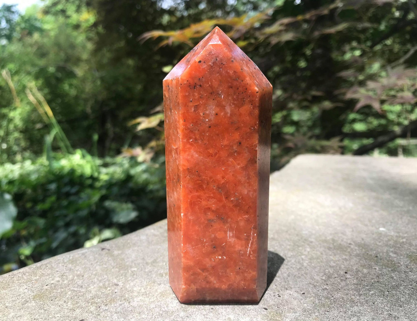 Orange Calcite Tower ~ Large