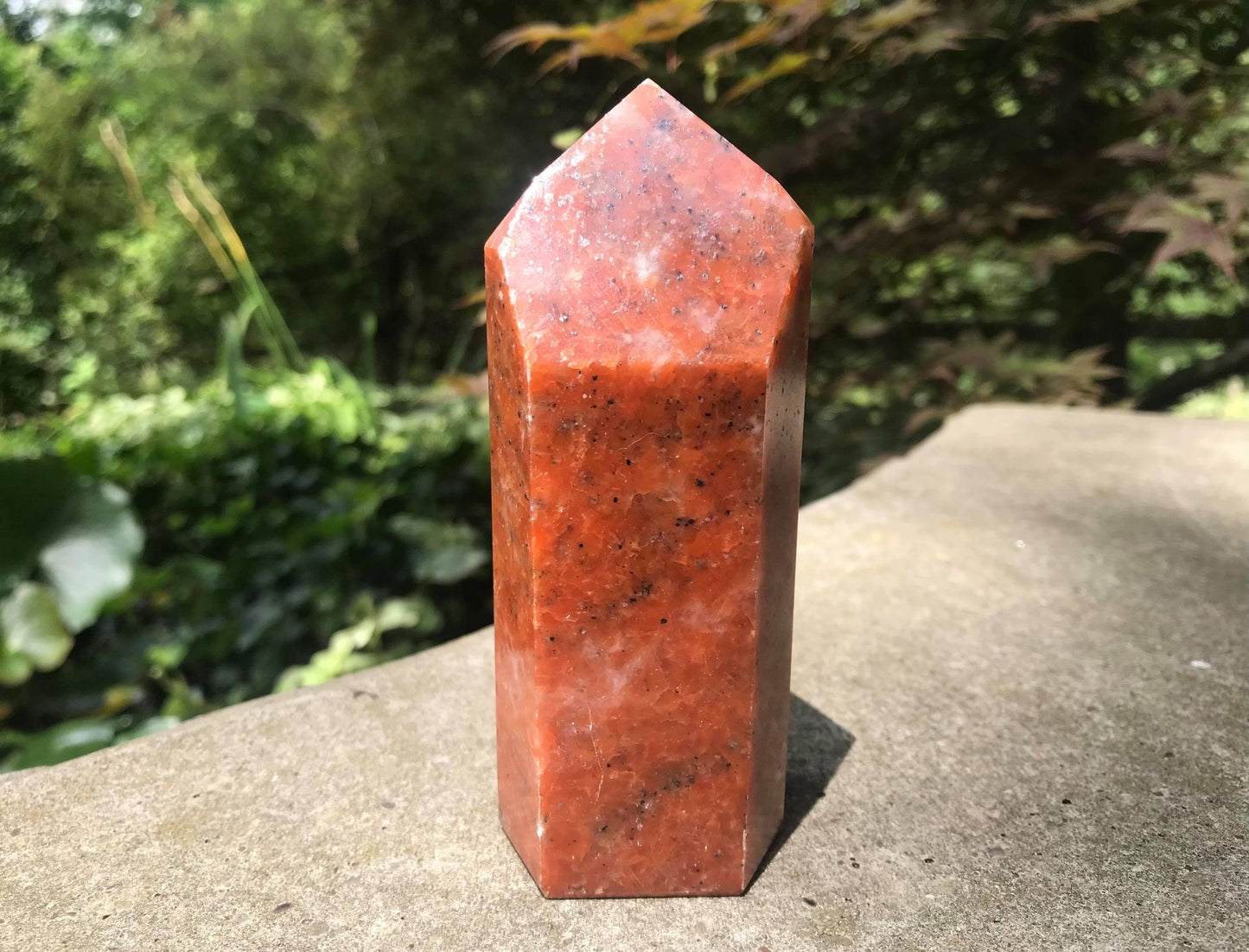 Orange Calcite Tower ~ Large